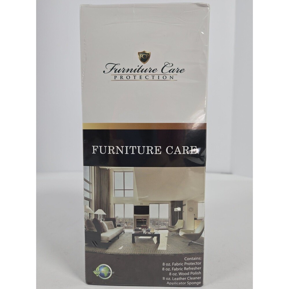 FCP Furniture Care Protection Kit Fabric Leather Wood Cleaner NEW Sealed